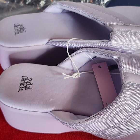 Wild Fable Lavender Fabric Upper Memory Foam Platform Angela Dress Sandal Size 9 - Picture 6 of 16